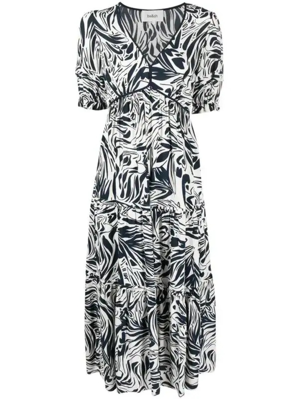Ba&sh Calla Abstract Pattern Dress
